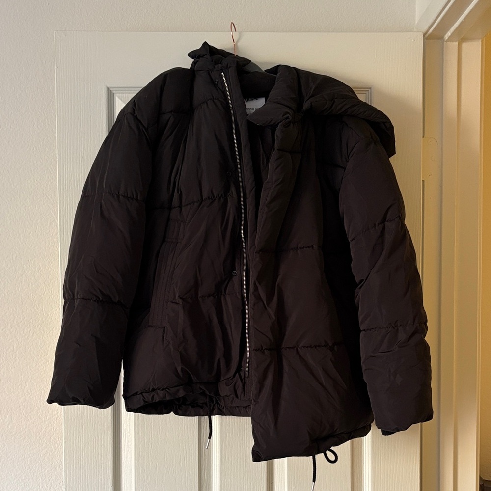 Zara Men's Dark Puffer Jacket
